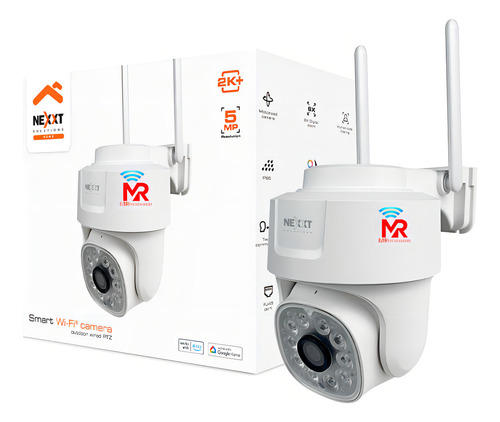 Cámara Inteligente Wi-fi Ptz Exterior 5mp 2k+ Nexxt Nhc-op10 Color Blanco