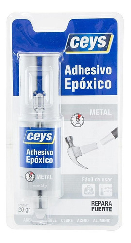 Adhesivo Pegamento Epoxico Todo Metales Hierro Cobre Oro Etc