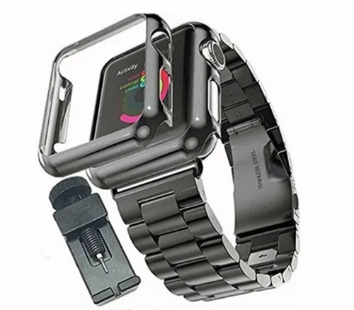 Correa Acero Inoxidable +case Para Apple Watch 38/40/42/44mm