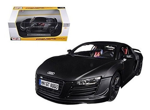 Audi R8 Gt Matt Black 1/18 De Maisto 36190