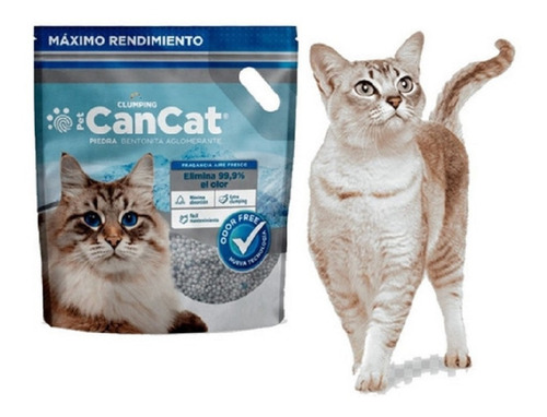 Imagen 2 de 6 de Piedras Sanitarias De Bentonita 6 Kg. Cancat Pet