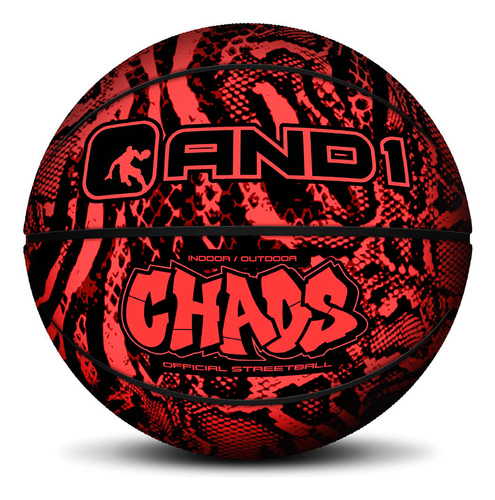 Balón And1 Chaos Animal Print Basketball Rojo