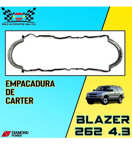 Empacadura Del Carter Blazer 4.3 262 Series C, G, K, P