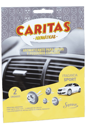 Perfume Fragancia Aromatizante Para Auto Pack X4 - Caritas