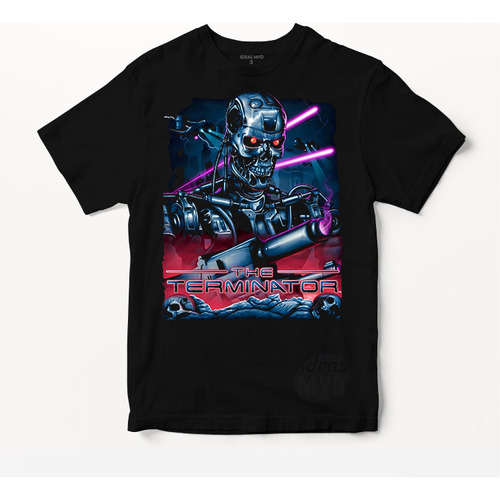 Remera Terminator 03 (negra:) Ideas Mvd