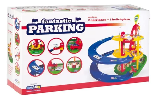 PISTA DE CARRINHOS BRINQUEDO CORRIDA INFANTIL, POSTO