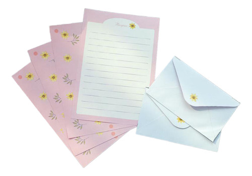 Juego De Papelería Para Escribir Cartas De Felicitación Colo