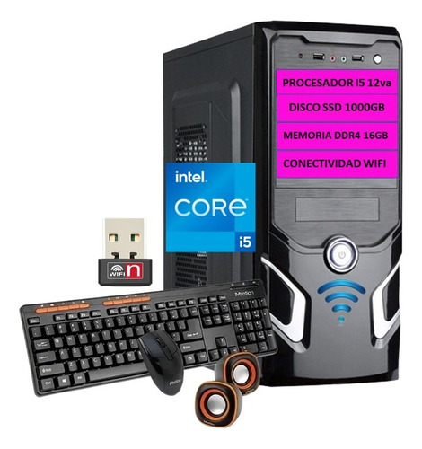 Cpu Computador Core I5 12va/ssd 1000gb/ram 16gb/i3/i7/wifi