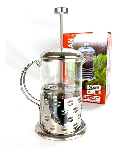 Tetera Cafetera De Vidrio Francesa  800ml