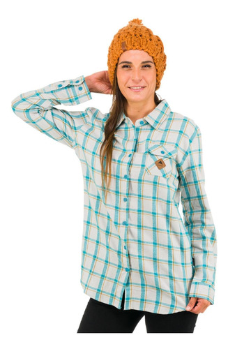 Camisa M/l Mujer Brighton W Gris Burton