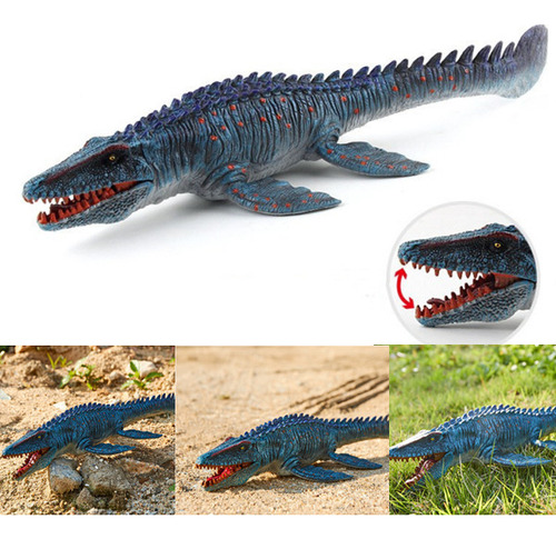 Maquetas Realistas De Mosasaurio Y Tiburón Martillo, 2 Pieza