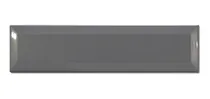Comprar Cerámica  Subway 7,5 X 30 Cm Biselado Gris Brillante Piu