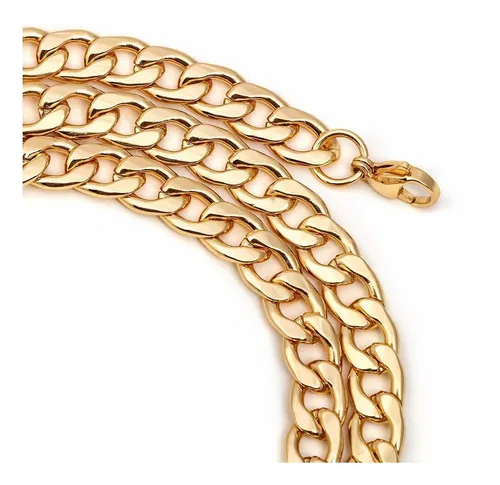 Collar De Oro Para Hombre, Cadena Chapada En Oro Figaro, Ace
