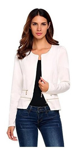 Zeagoo Chaqueta De Punto Con Cremallera Informal Para Mujer 