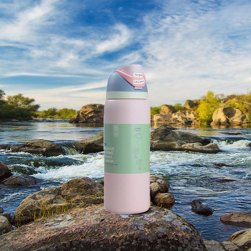 Botella De Agua Aislante De Acero Inoxidable Para Viajes Dep