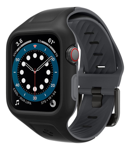 Pulso Estuche Spigen Liquid Air Pro | Compatible Apple Watch 6 5 4 SE Se2 | 44mm | Color Negro