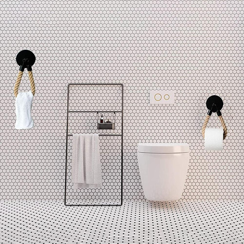 Toallero De Pared Con Soporte Para Rollo De Papel Higiénico