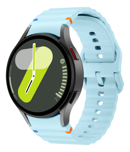 Pulseira Ondulada Ltimports Para Galaxy Watch 6 Classic 47mm Cor Lt-azul-claro