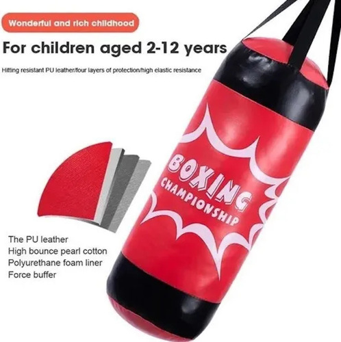 Set Saco Boxeo Para Niños Con Guantes Juego Deporte