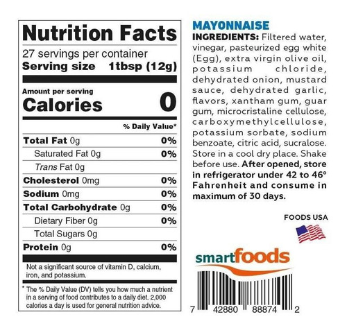 Imagen 3 de 3 de Mayonesa Mrs Taste Sin Azúcar Sin Sodio 335 G