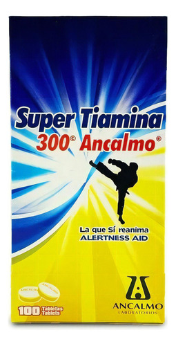 Super Tiamina 300 Con 100 Piezas Ancalmo Sabor Sin Sabor