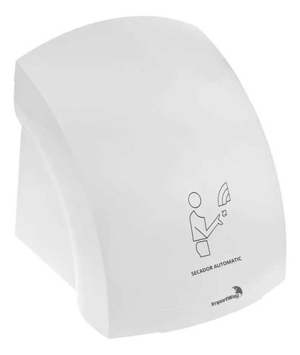 Secador De Mãos Automático Elétrico Com Sensor 12m/s 1500w Cor Branco