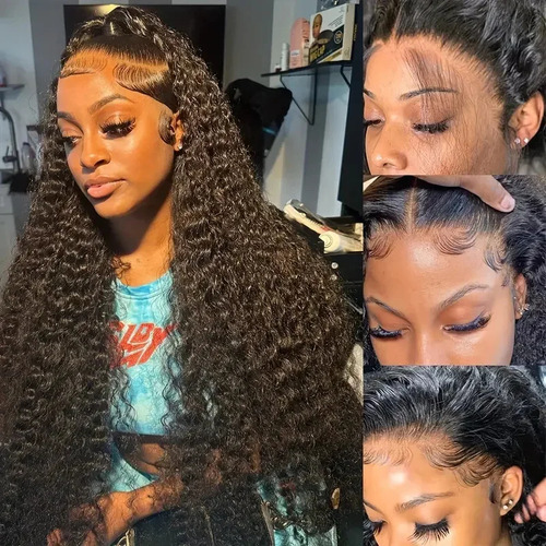 Peluca Lace Frontal 13x4 22 Color Crema Raya En Medio