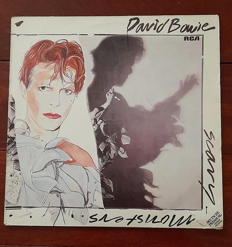 David Bowie Scary Monsters Lp Vinilo Alema 80 Cx