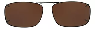 Solar Polarized Clip-on Sunglasses 54 Rec 19 Lentes Marrones