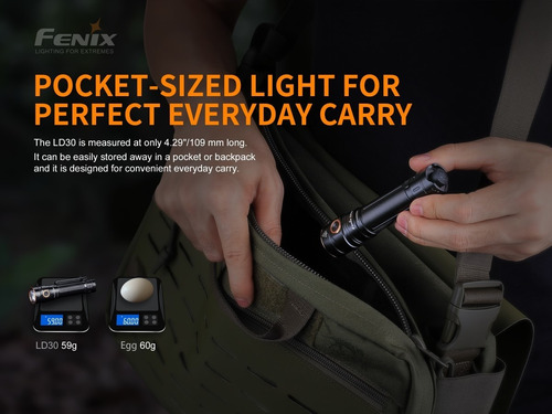 Linterna Fenix Ld30 Con 1600 Lumenes Sportac