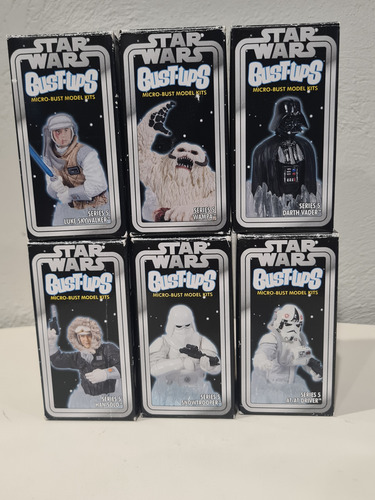 Star Wars Lote De 6 Gentle Giant Bust-ups Microbusts Serie 5 (Usado)