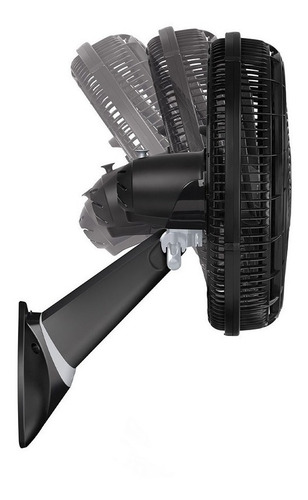 Imagen 3 de 4 de Ventilador de pared Samurai Ultra Silence Force turbo negro con 6 aspas, 18" de diámetro 110 V - 120 V