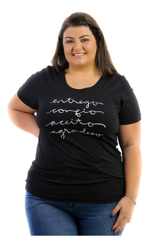 10 Plus Size Camisetas Blusa Feminina Evangélica Cristã