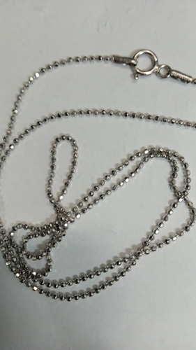 Imagen 2 de 2 de Cadena De Oro Blanco 14k 2.2 Gramos