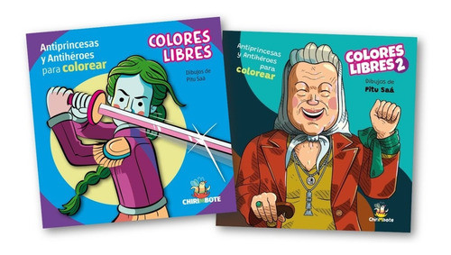 ** Combo 2 Libros Colores Libres 1 Y 2 ** Colorear Fink Saa