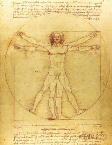 Hombre De Vitruvio Agenda Mensual 2023: Leonardo Da Vinci |