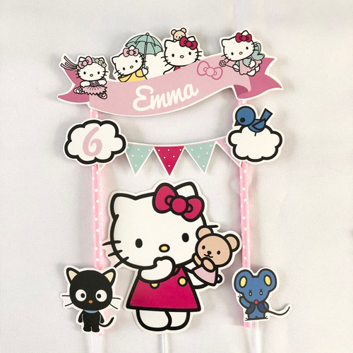 Cake Topper Adorno De Torta Hello Kitty