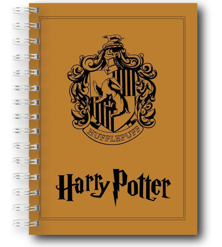 Cuaderno De Harry Potter Casa Hufflepuff +separador A Tono