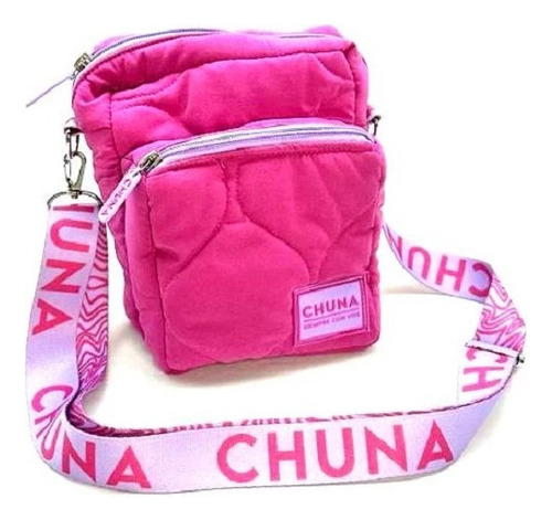 Morral Cartera Matelasse Chuna Congo Ondas Fucsia 