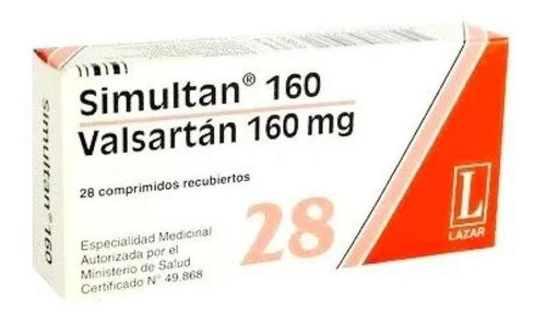 Simultan 160 Mg  28 Comprimidos