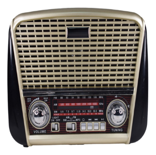 Radio Vintage Retro Am/fm/sw/mp3/sd/tf/linterna Recargable