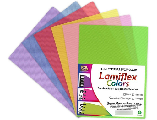 22 Paquetes Lami Flex Pastas Plásticas