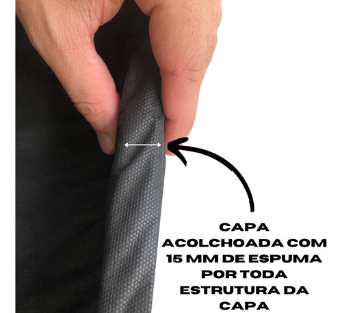 Capa Bag Luxo Top Acolchoada Para Violão 12 Cordas Craviola
