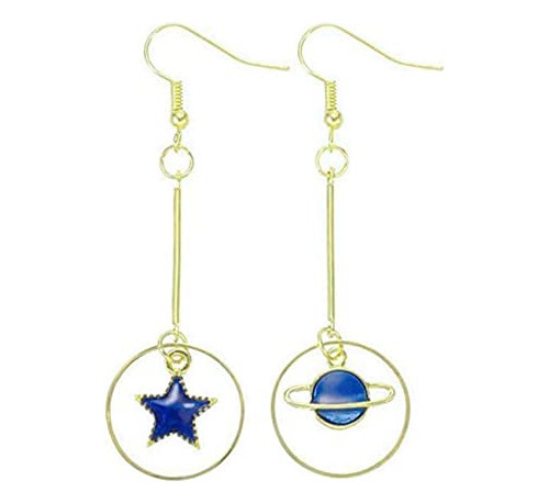 Aretes Anzuelo - Pendientes De Gancho Con Forma De Estrella 