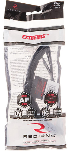 Gafas De Seguridad Radians Xt1-11 Marco Negro Antivaho
