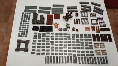 Lote Peças Mega Bloks Dragons Castle Castelo Dragon Gate 11 (Usado)