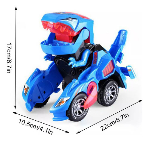 O Dinosaur Transformer Car Toy - Pull Back Dino Race Car