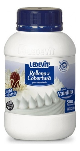 Crema Relleno Y Cobertura Ledevit 500 g Sin Tacc - Vainilla