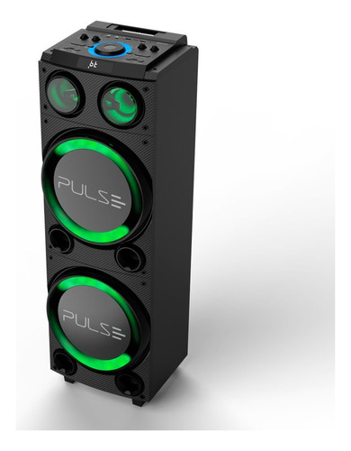 Caixa Som Torre Pulse Double 10 Pol. 1800w Rms Bt Led Sp507