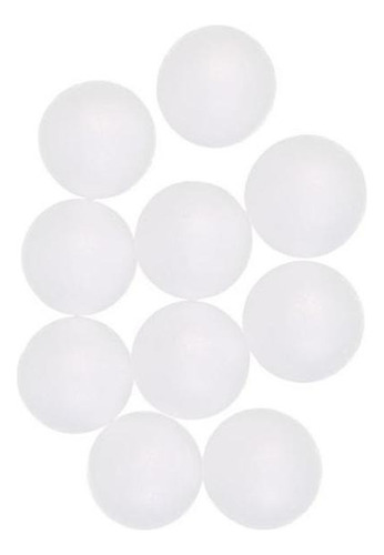 Paquete De 2-10 Bolas De Espuma De Poliestireno Blanco De